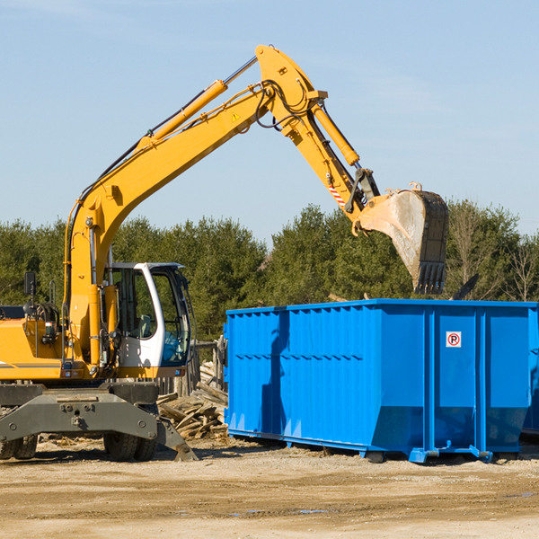 how does a residential dumpster rental service work in Rush